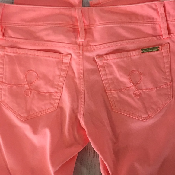 Lilly Pulitzer Cheeky Melon Worth Sateen Skinny-2 - Picture 6 of 8